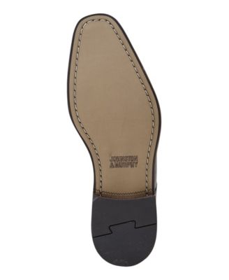 JOHNSTON & MURPHY Mens Brown Removable Insole Comfort Stockton Round Toe Block Heel Chelsea M