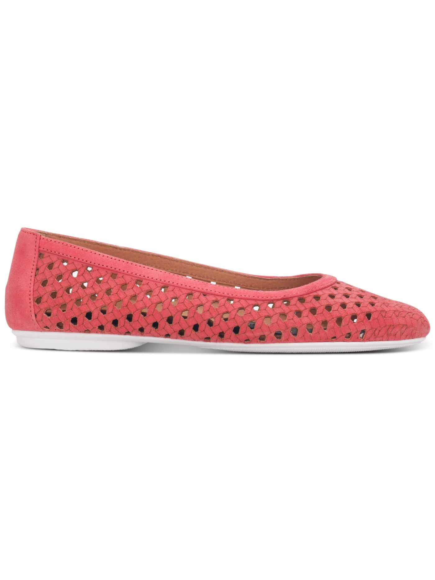 GENTLE SOULS KENNETH COLE Womens Coral Woven Cushioned Eugene Round Toe Slip On Leather Flats Shoes 6.5 M