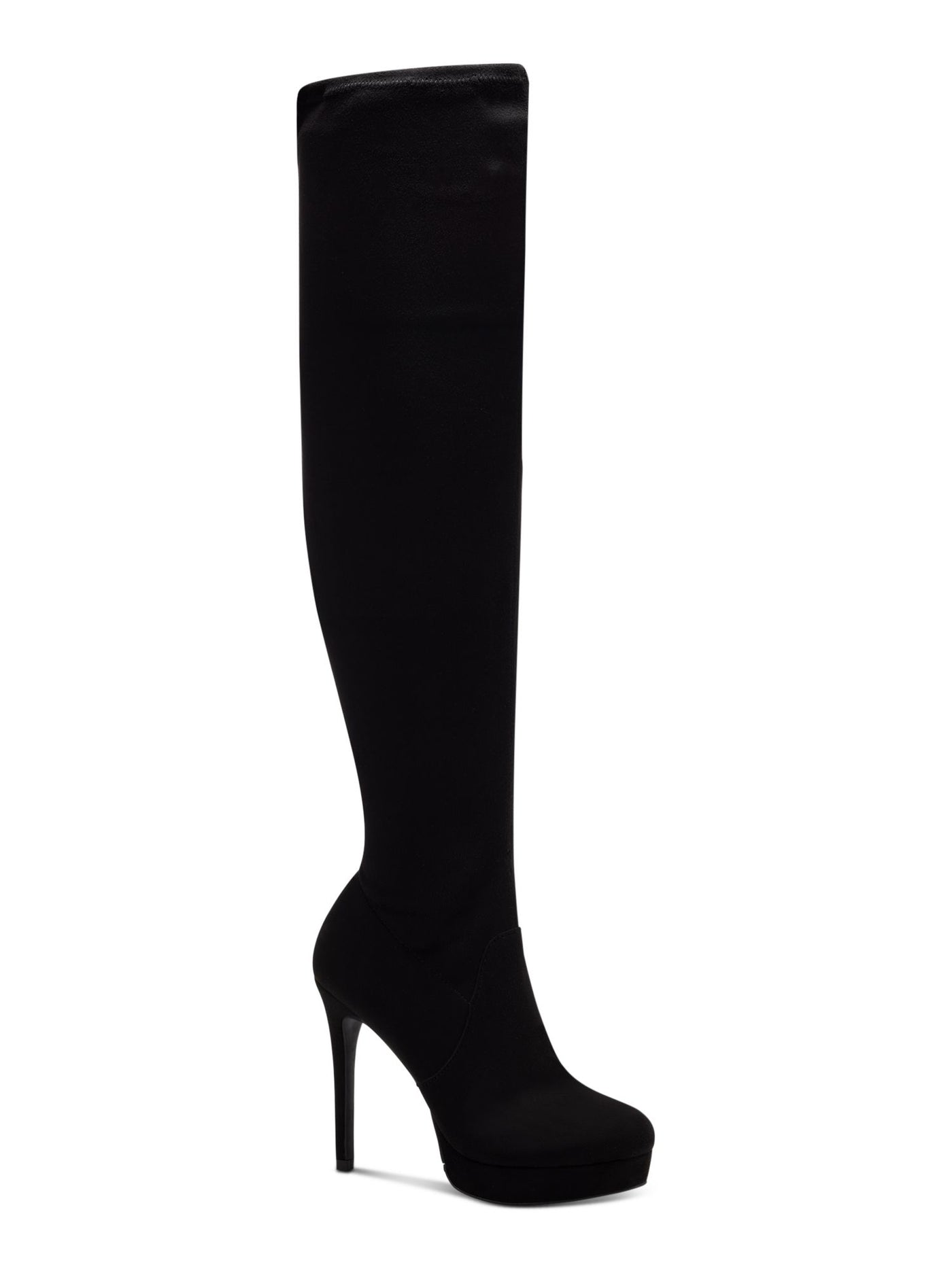 THALIA SODI Womens Black 1" Platform Padded Clarissa Almond Toe Stiletto Zip-Up Dress Boots 11 M