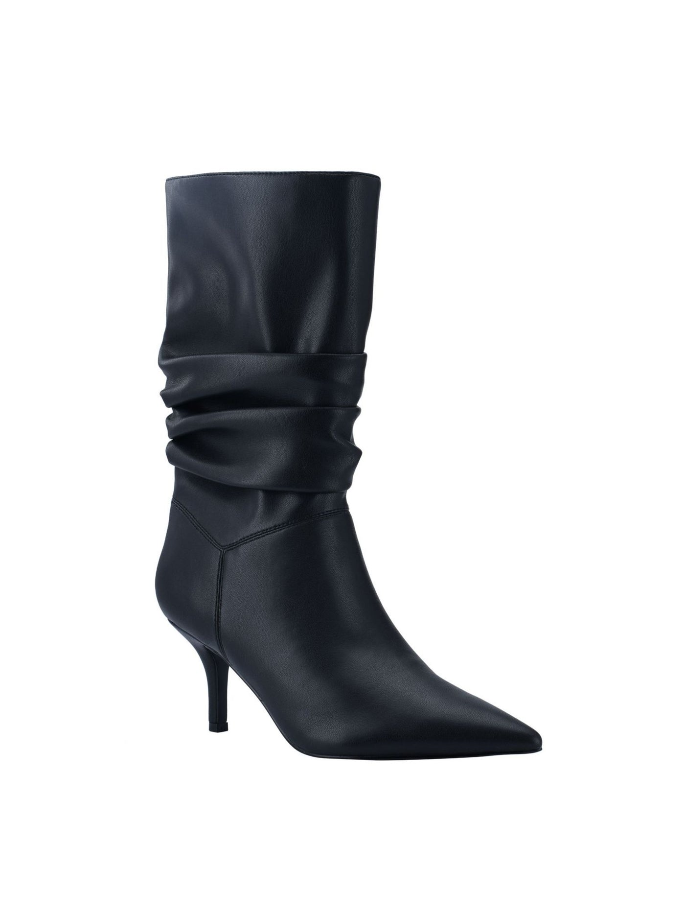 MARC FISHER Womens Black Padded Manya Pointed Toe Kitten Heel Dress Slouch Boot 6.5 M