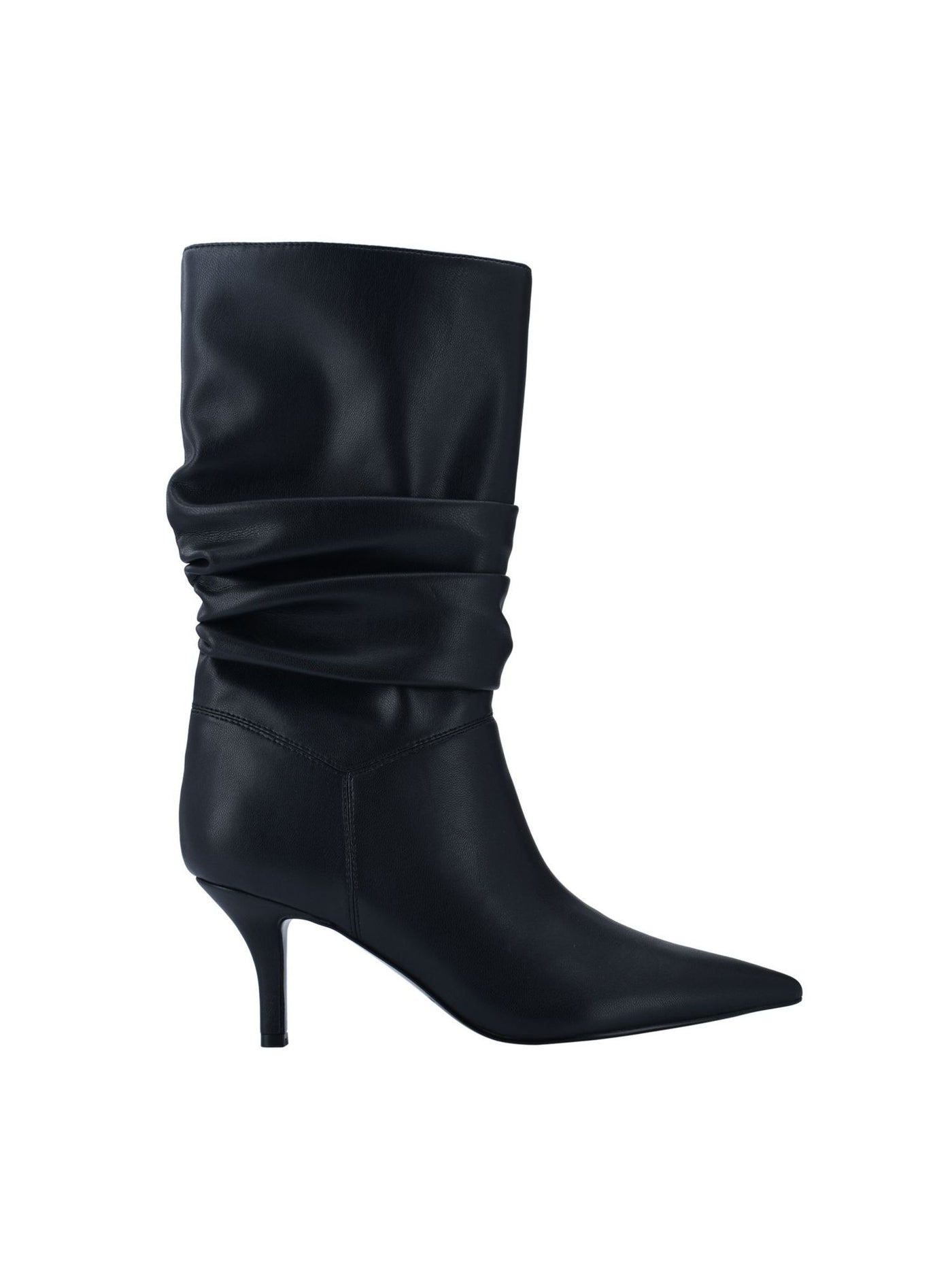MARC FISHER Womens Black Padded Manya Pointed Toe Kitten Heel Dress Slouch Boot 6.5 M
