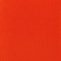 ALMOST FAMOUS Womens Orange Ribbed Cut Out Jersey Knit Tie Neck Sleeveless Halter Below The Knee Party Body Con Dress
