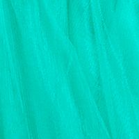 SAY YES TO THE PROM Womens Turquoise Beaded Zippered Lined Sleeveless V Neck Full-Length Prom Gown Dress