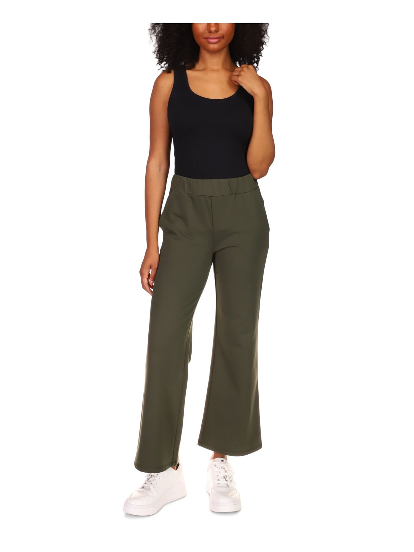 MICHAEL MICHAEL KORS Womens Green Pocketed Elastic Waist Pull On Pants S