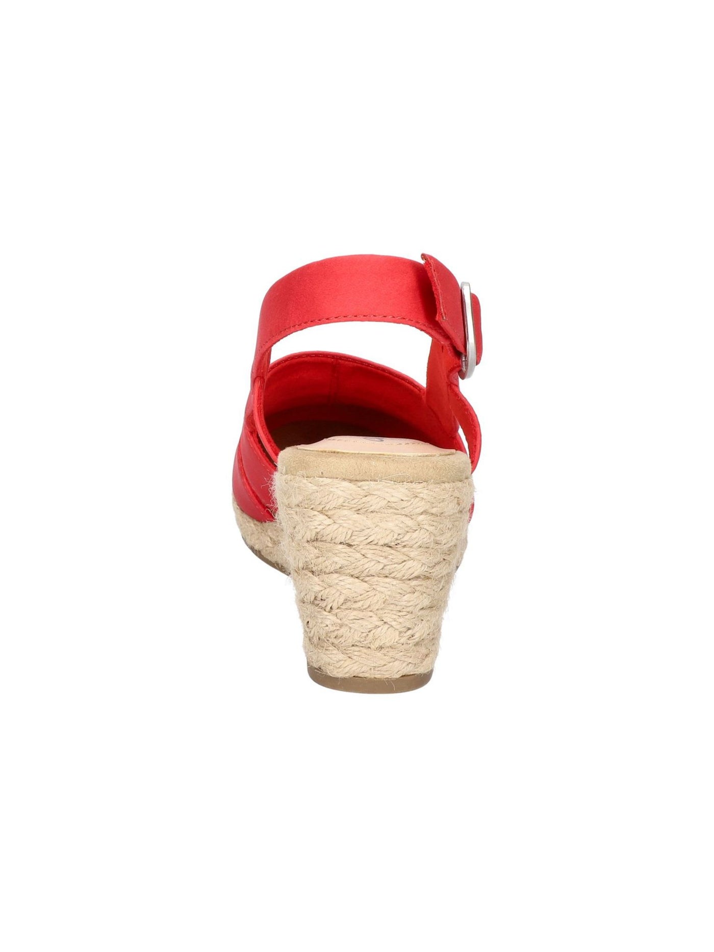 EASY STREET Womens Red Padded Stargaze Round Toe Wedge Slip On Espadrille Shoes 7 N