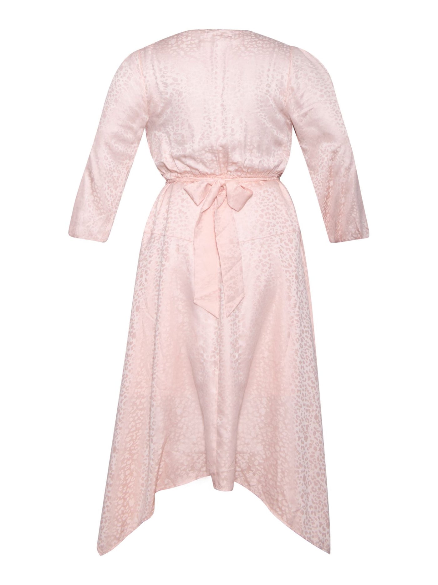 RACHEL RACHEL ROY Womens Pink 3/4 Sleeve Surplice Neckline Wear To Work Fit + Flare Dress Plus 14W