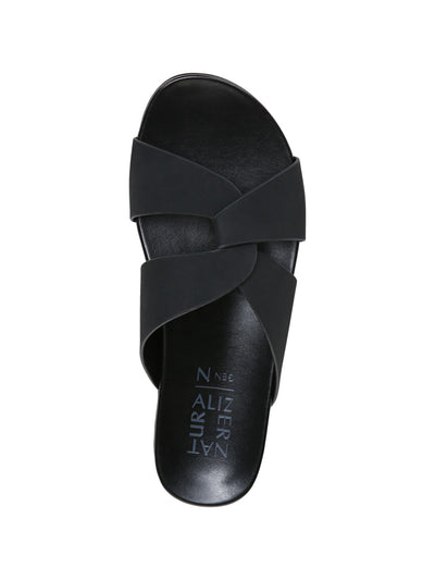 NATURALIZER Womens Black Interwoven Flexible Non-Slip Comfort Lightweight Gen N-flight Round Toe Slip On Slide Sandals Shoes 7 M