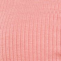 PLANET GOLD Womens Pink Ruched Ribbed Short Sleeve Point Collar Above The Knee Body Con Dress