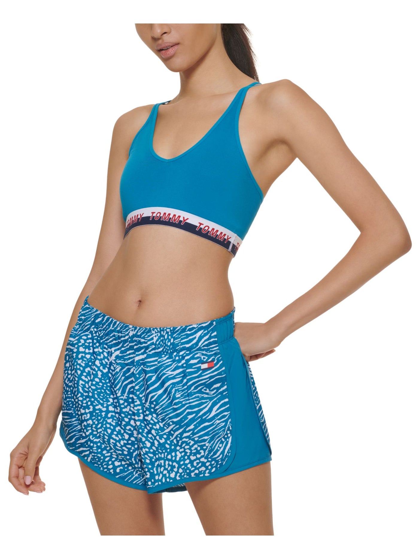 TOMMY HILFIGER SPORT Intimates Blue Sports Bra L