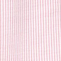 MICHAEL MICHAEL KORS Womens Pink Pocketed Textured Tie Waist Unlined Ruffled Striped Short Sleeve Off Shoulder Above The Knee Sheath Dress