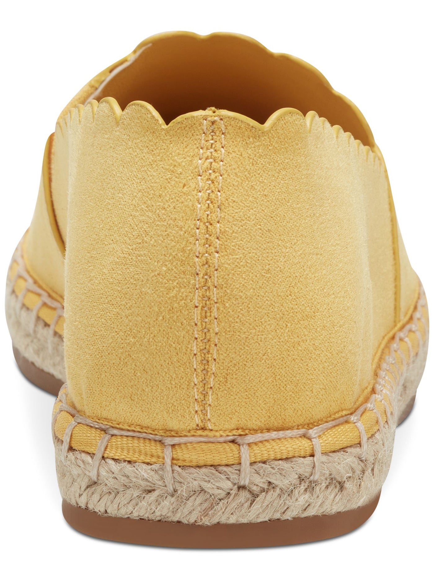 CHARTER CLUB Womens Yellow Padded Scalloped Goring Joliee Round Toe Slip On Espadrille Shoes 9.5 M