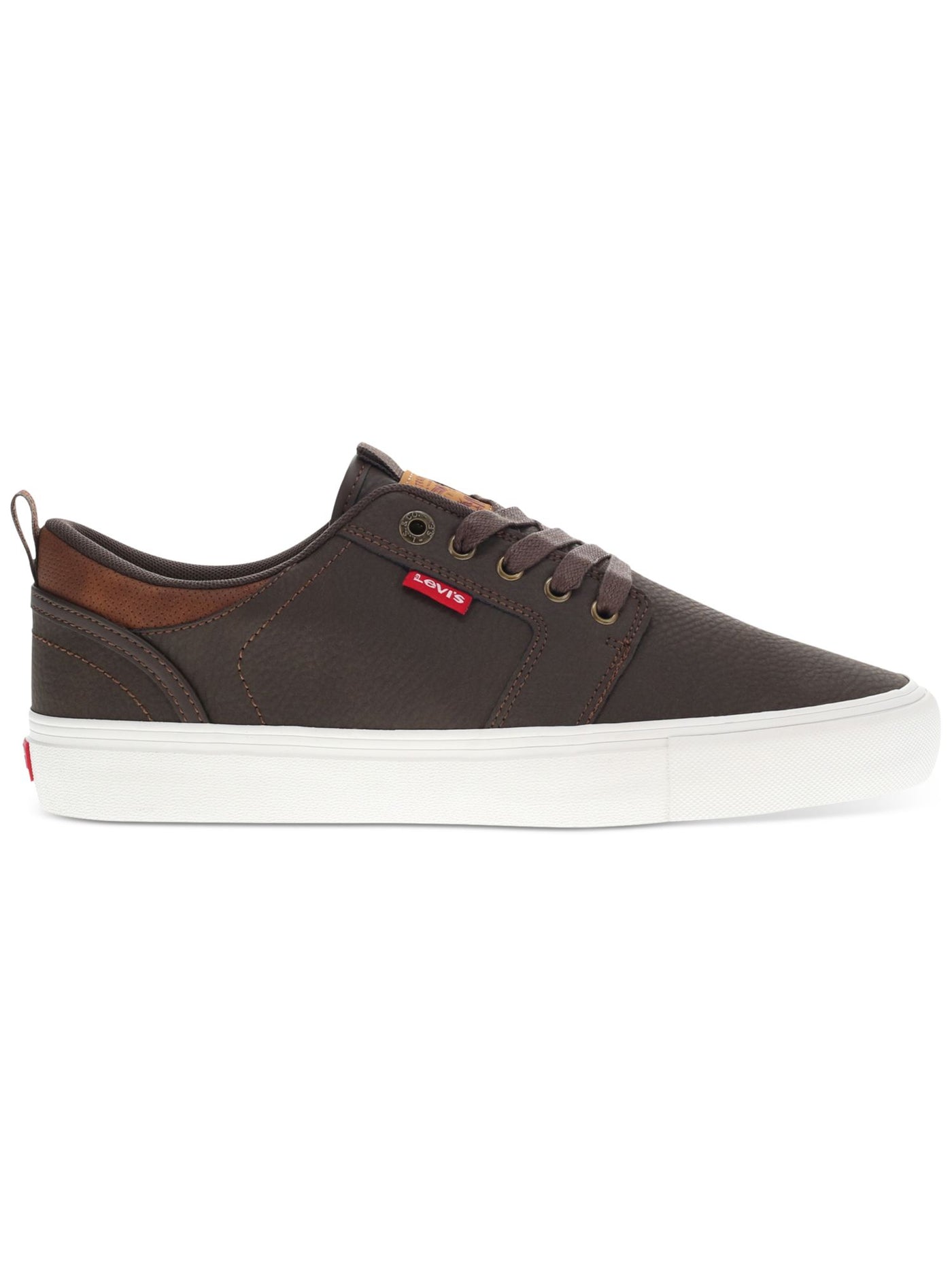 LEVI'S Mens Brown Breathable Cushioned Alpine Round Toe Lace-Up Sneakers Shoes 8