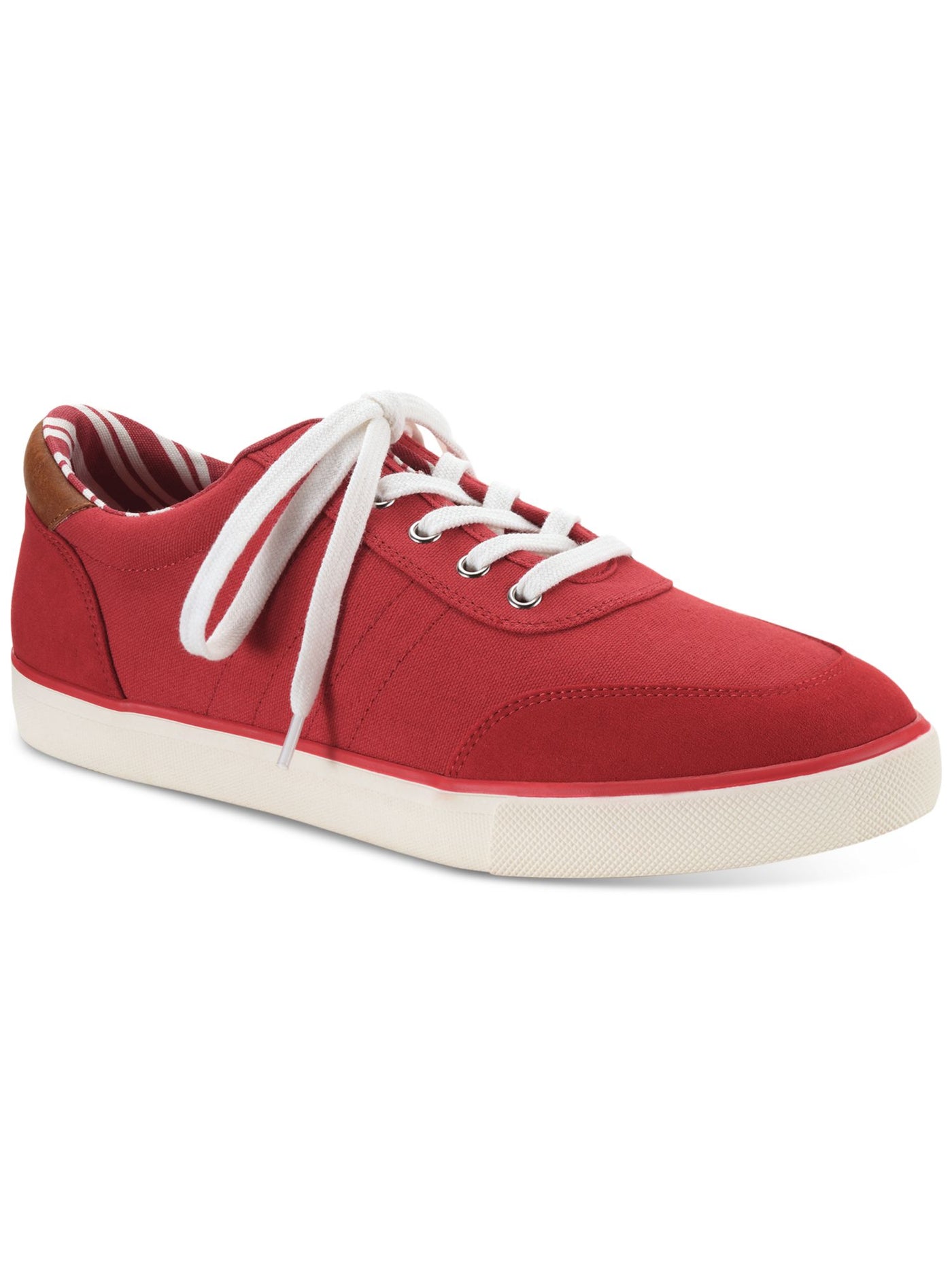 CLUBROOM Mens Red Lightweight Padded Cameron Round Toe Lace-Up Sneakers Shoes 12 M