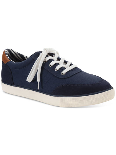 CLUBROOM Mens Navy Lightweight Padded Cameron Round Toe Lace-Up Sneakers Shoes 7.5 M