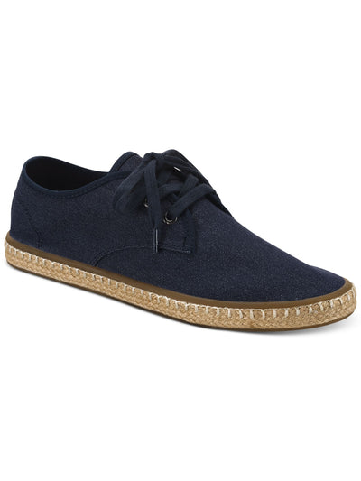 SUN STONE Mens Navy Comfort Zane Round Toe Platform Lace-Up Espadrille Shoes 11.5 M