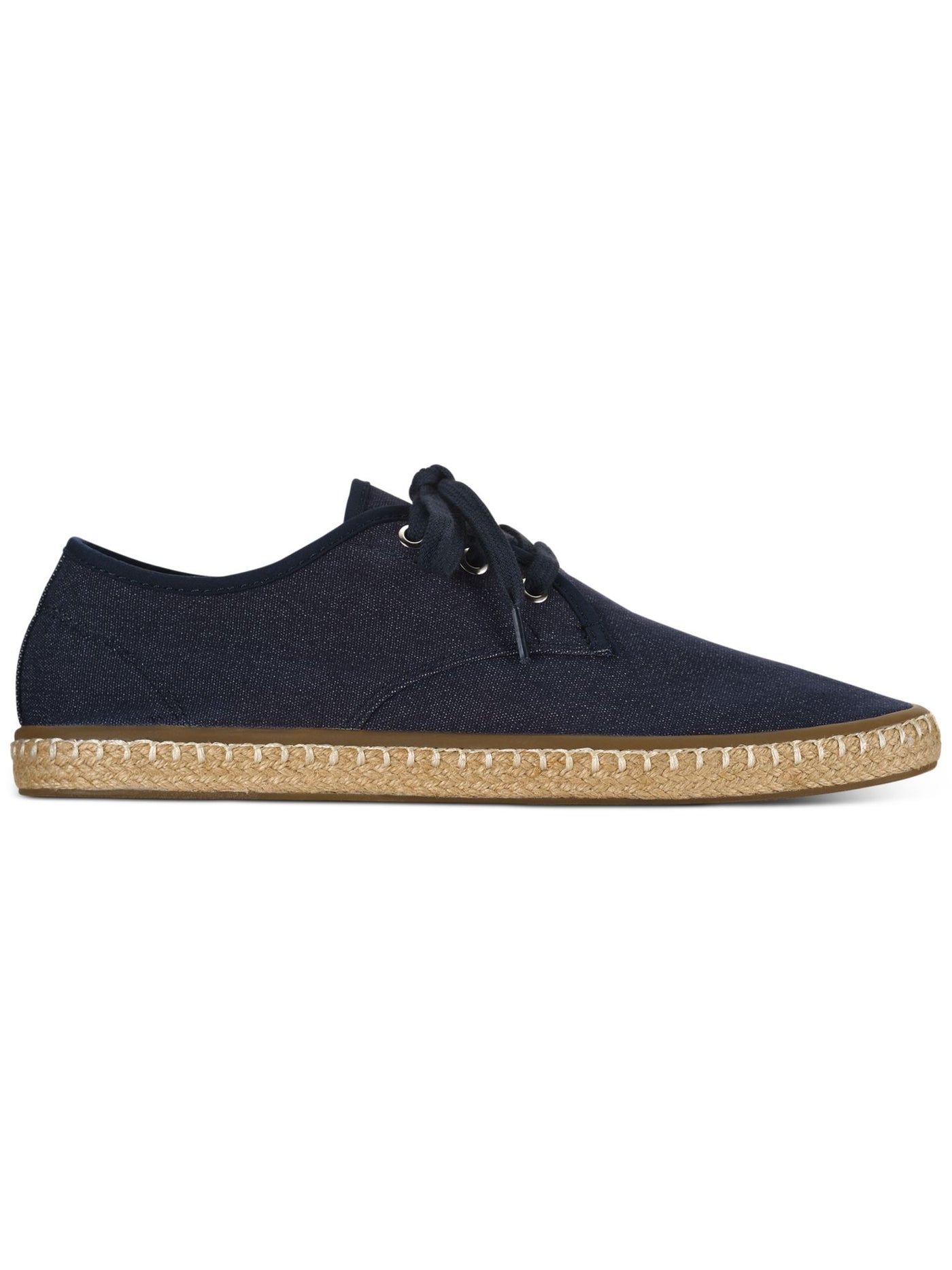 SUN STONE Mens Navy Comfort Zane Round Toe Platform Lace-Up Espadrille Shoes 7 M