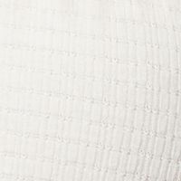 JESSICA SIMPSON Womens White Textured Sheer Ruched Short Sleeve Square Neck Top