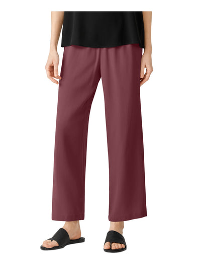 EILEEN FISHER Womens Burgundy Wear To Work Straight leg Pants Plus 2X