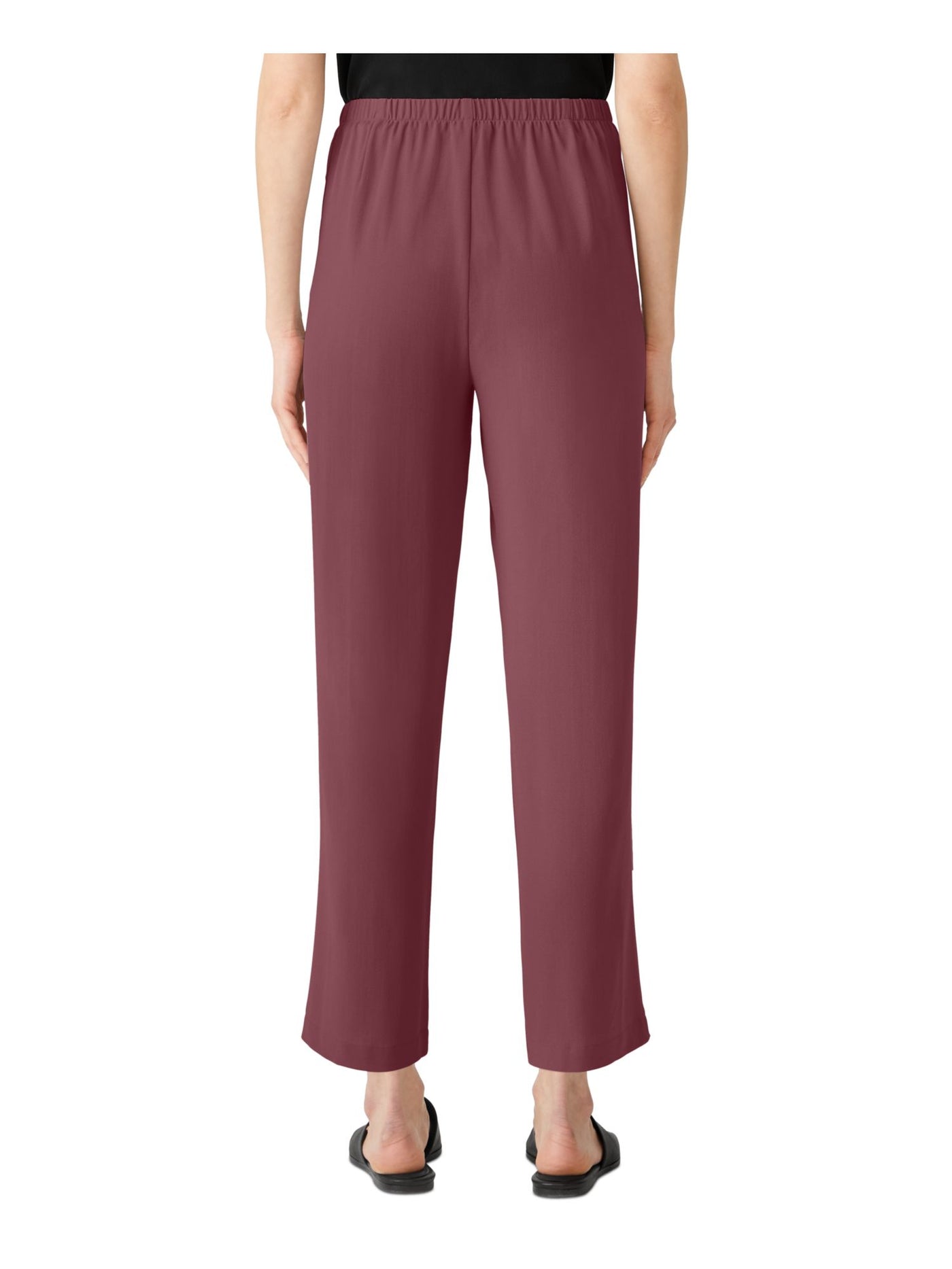 EILEEN FISHER Womens Burgundy Wear To Work Straight leg Pants Plus 3X