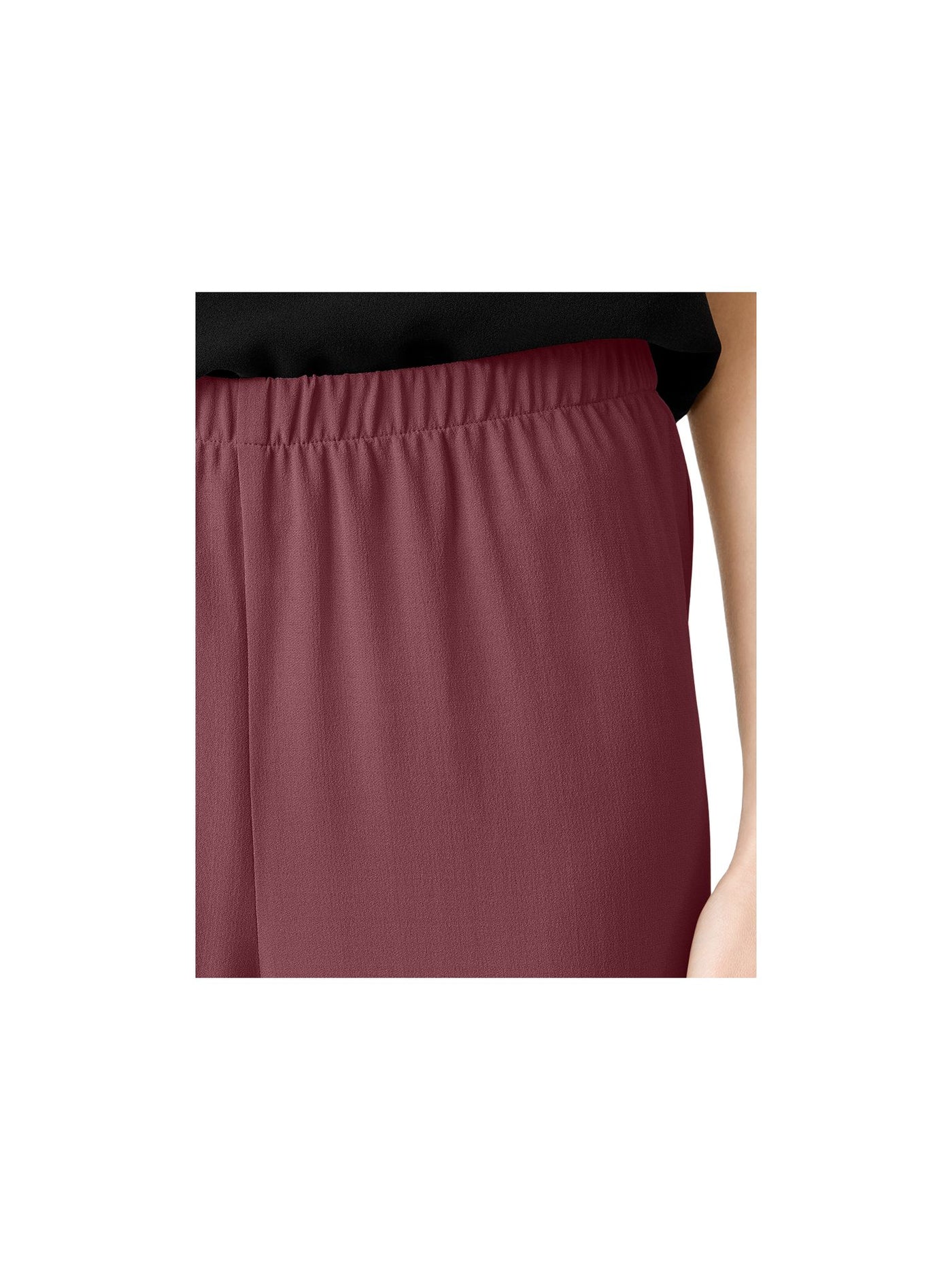 EILEEN FISHER Womens Burgundy Wear To Work Straight leg Pants Plus 2X