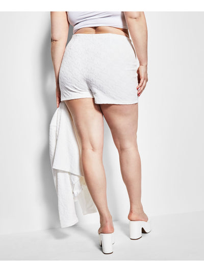 ROYALTY BY MALUMA Womens Zippered Pull-on Elastic High Waist Shorts