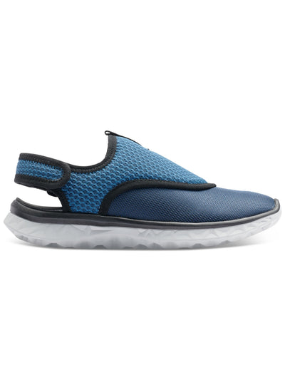 BASS OUTDOOR Womens Blue Cushioned Removable Insole Hex Round Toe Slip On Sneakers Shoes 8