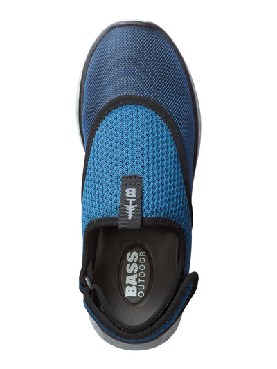 BASS OUTDOOR Womens Blue Cushioned Removable Insole Hex Round Toe Slip On Sneakers Shoes 8