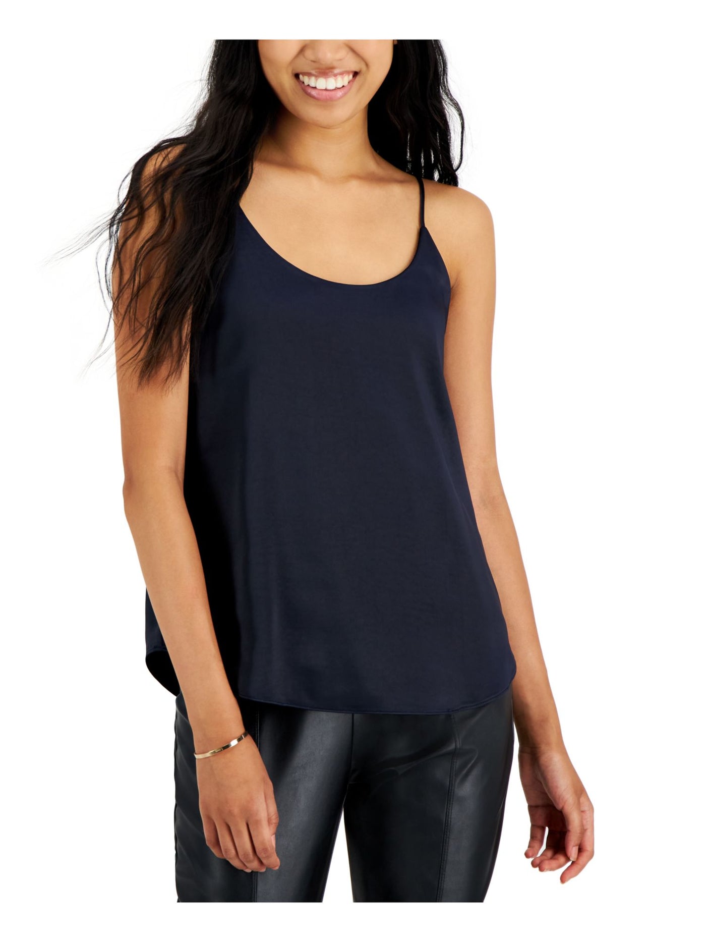 BAR III Womens Navy Spaghetti Strap Scoop Neck Cami Top XXL