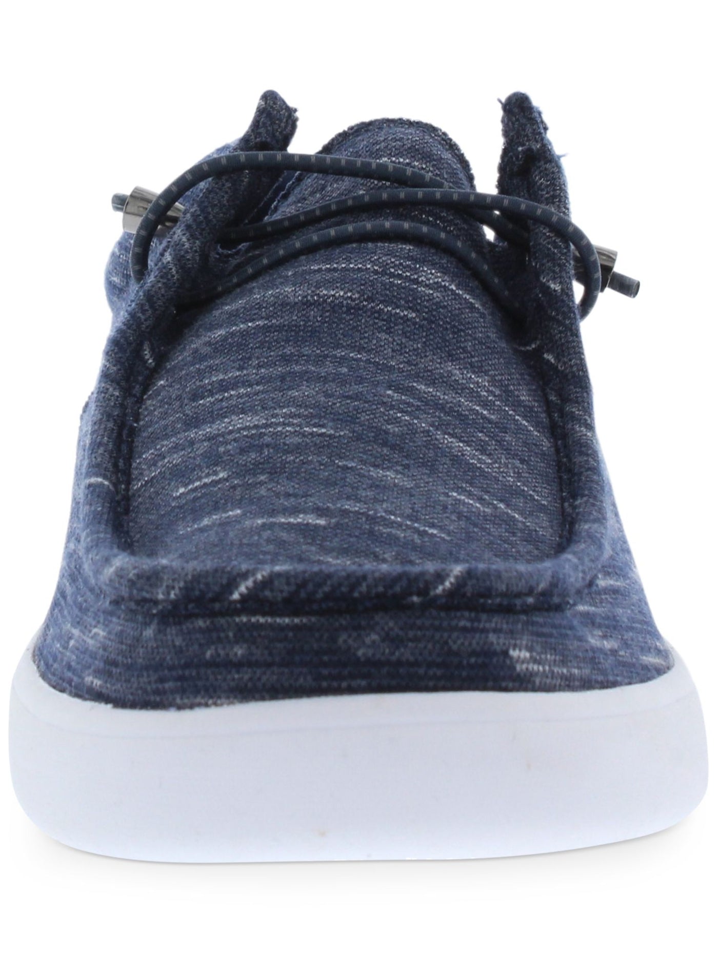 WEATHERPROOF VINTAGE Mens Navy Marled Cushioned Ollie Round Toe Platform Lace-Up Sneakers Shoes 8 M