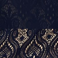 CONNECTED APPAREL Womens Lace Sleeveless Jewel Neck Above The Knee Cocktail Dress