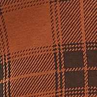 PLANET GOLD Womens Brown Plaid Sleeveless V Neck Short Faux Wrap Dress