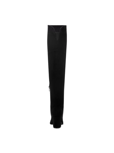 MARC FISHER Womens Black Stretch Luley Pointed Toe Block Heel Zip-Up Heeled Boots 6 M