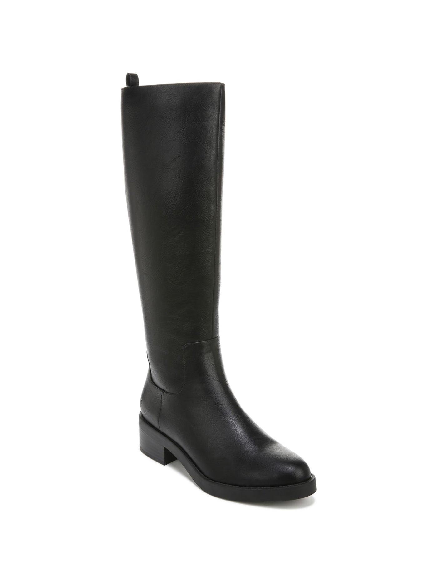 F S R Womens Black Goring Padded Blythe Almond Toe Block Heel Zip-Up Riding Boot 9.5 M WC