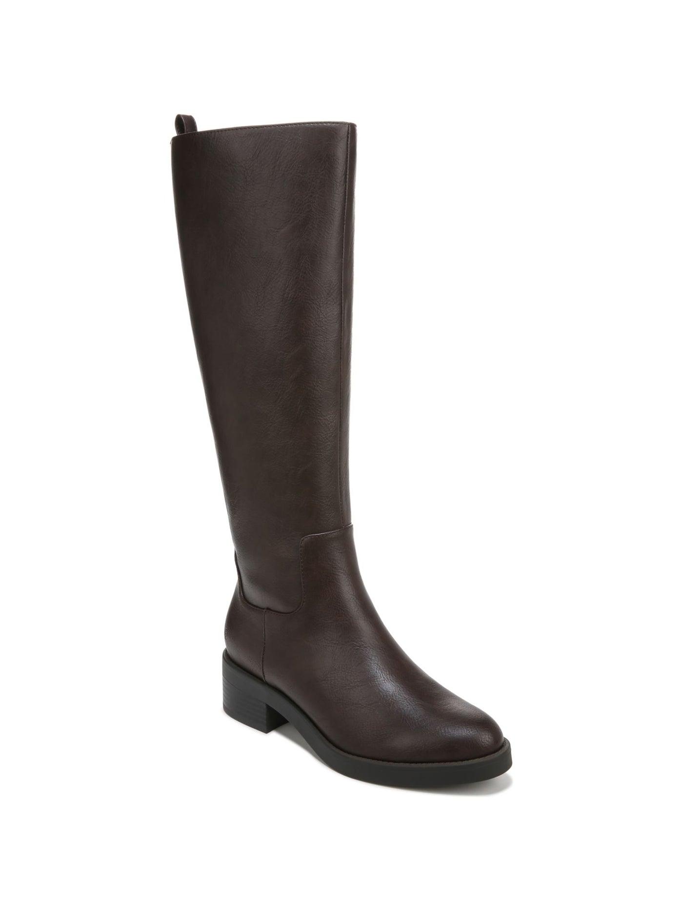 LIFE STRIDE Womens Brown Goring Padded Blythe Almond Toe Block Heel Zip-Up Riding Boot 8 M WC