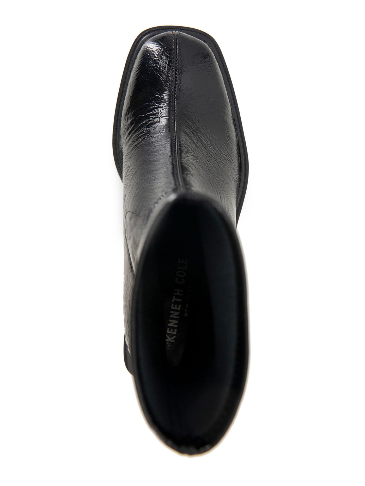 KENNETH COLE NEW YORK Womens Black 1" Platform Stretch Amber Square Toe Block Heel Dress Booties 10