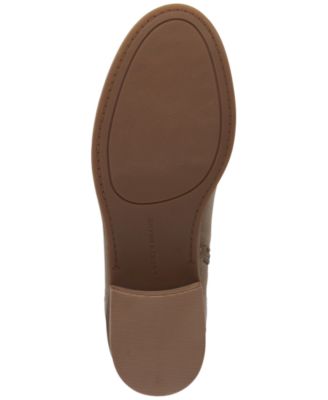 LUCKY BRAND Womens Beige Back Pull-Tab Goring Podina Almond Toe Stacked Heel Zip-Up Leather Chelsea Boot M
