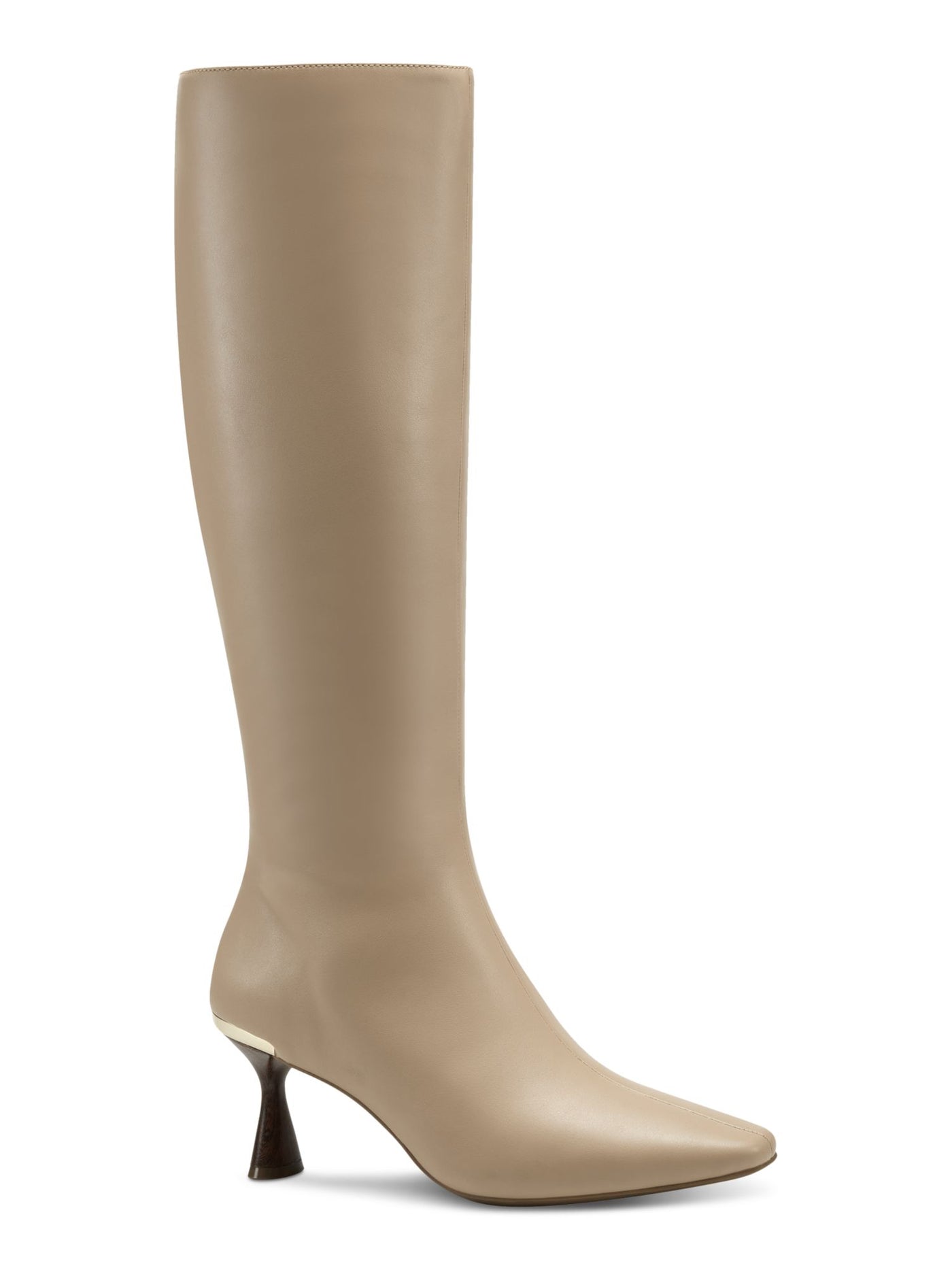 ALFANI Womens Beige Comfort Goring Cecee Pointed Toe Kitten Heel Zip-Up Dress Boots 7.5 M