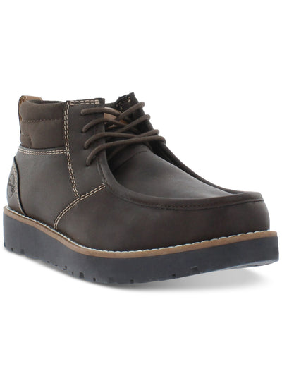 WEATHERPROOF VINTAGE Mens Brown Pull Tab Padded Chester Round Toe Platform Lace-Up Chukka Boots 9 M