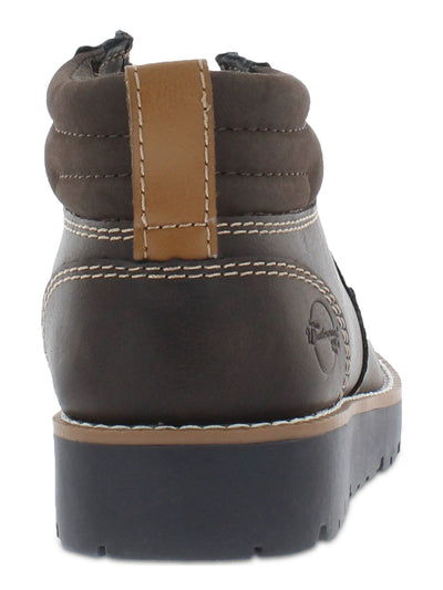WEATHERPROOF VINTAGE Mens Brown Pull Tab Padded Chester Round Toe Platform Lace-Up Chukka Boots 9 M