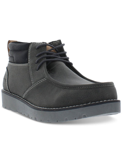 WEATHERPROOF VINTAGE Mens Gray Pull Tab Padded Chester Round Toe Platform Lace-Up Chukka Boots 11 M