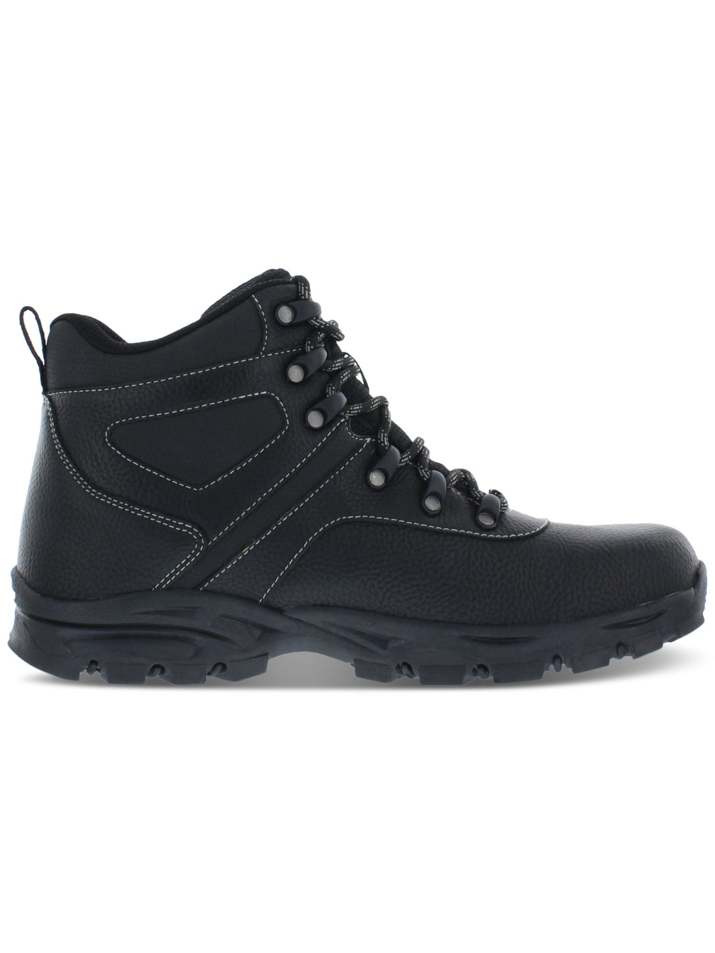 WEATHERPROOF VINTAGE Mens Black Pull Tab 1 Platform Lug Sole Padded Jasper Round Toe Block Heel Lace-Up Hiking Boots 13 M
