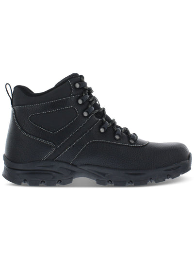 WEATHERPROOF VINTAGE Mens Black Pull Tab 1 Platform Lug Sole Padded Jasper Round Toe Block Heel Lace-Up Hiking Boots 13 M