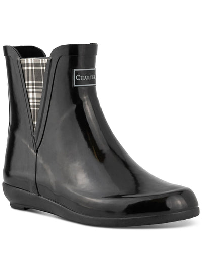 CHARTER CLUB Womens Black Removable Insole Goring Cloudburst Round Toe Rain Boots 5 M