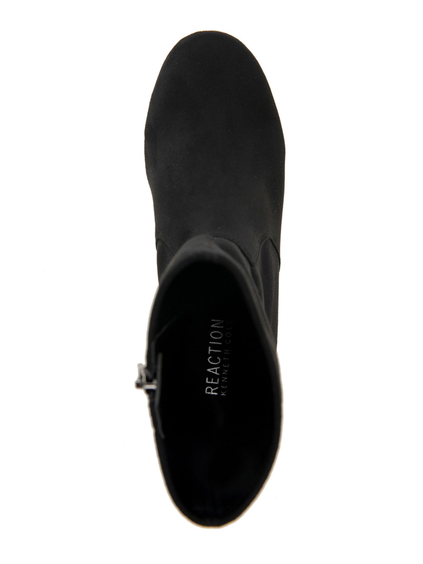 REACTION KENNETH COLE Womens Black Padded Road Round Toe Block Heel Zip-Up Dress Booties 10 M