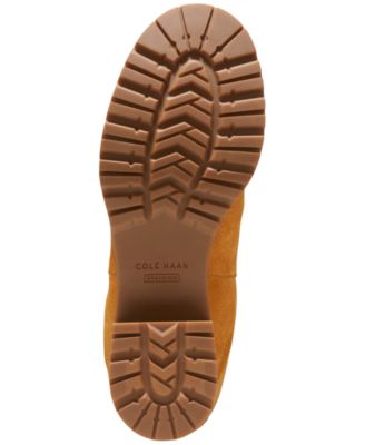 COLE HAAN Womens Beige Goring Camea Round Toe Block Heel Leather Chelsea Boot B