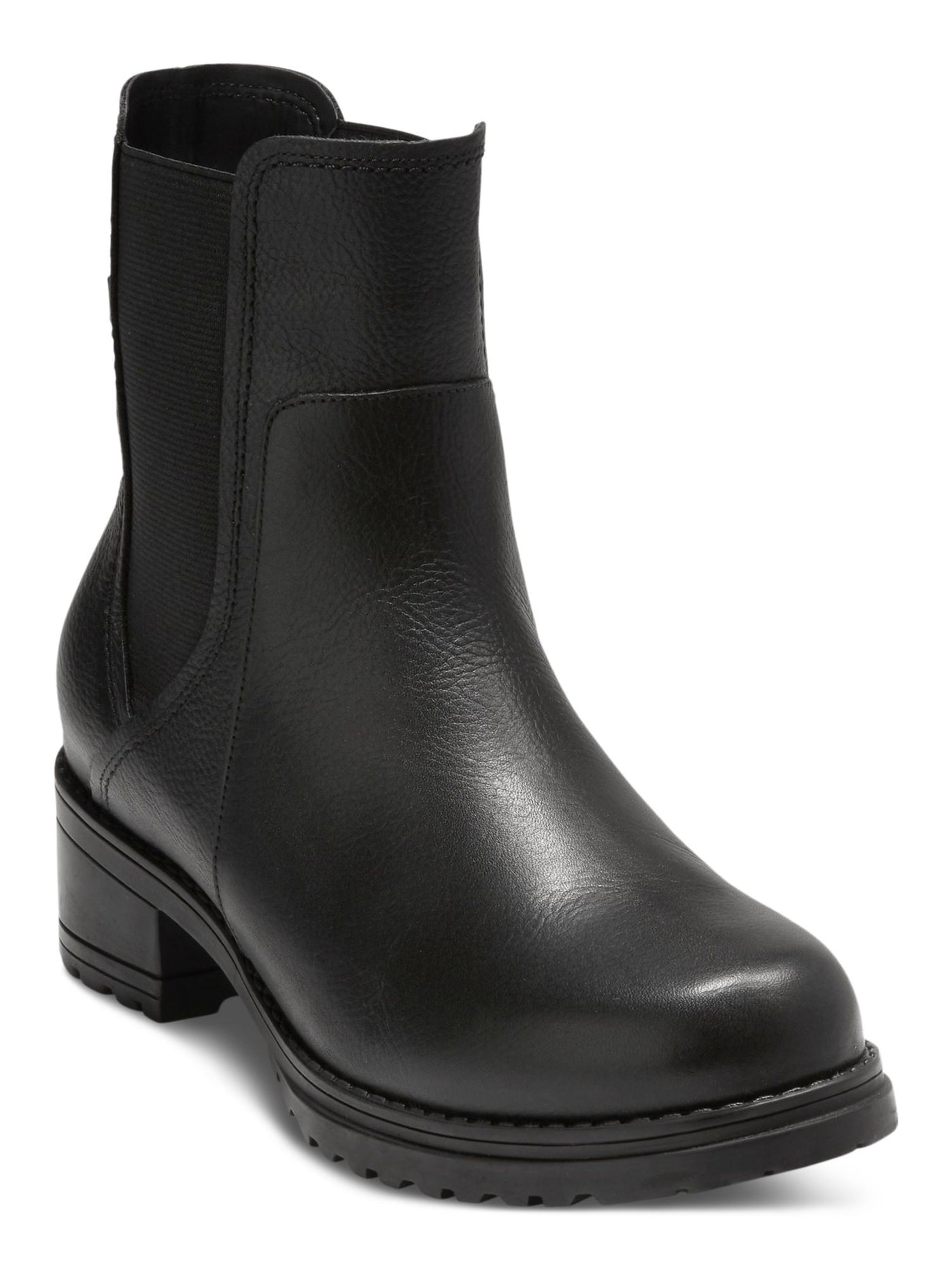 COLE HAAN Womens Black Arch Support Cushioned Camea Round Toe Block Heel Leather Chelsea Boot 11 B
