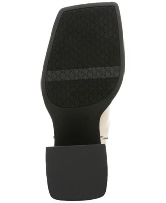 CIRCUS BY SAM EDELMAN Womens Black Back Pull Tab Goring Padded Lauren Square Toe Block Heel Chelsea Boot M
