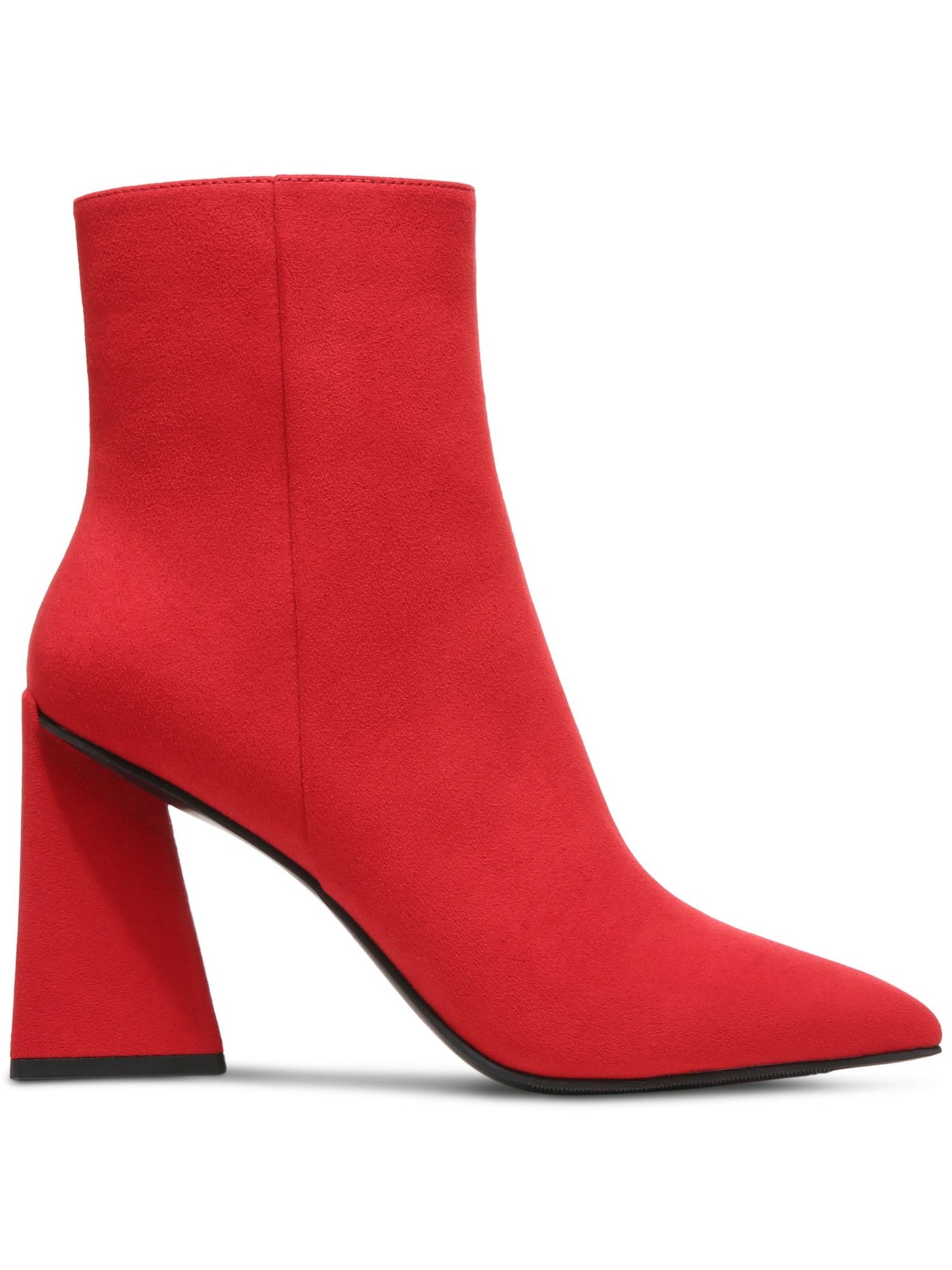 BAR III Womens Red Comfort Asya Pointed Toe Sculpted Heel Zip-Up Dress Boots 6 M