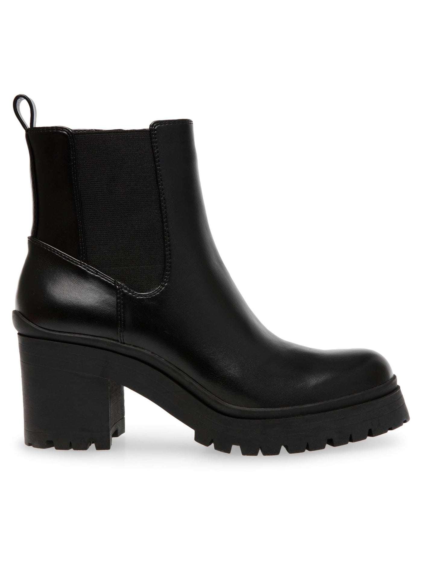 ANNE KLEIN Womens Black Padded Pull Tab Lug Sole Goring Zion Round Toe Block Heel Zip-Up Booties 6 M