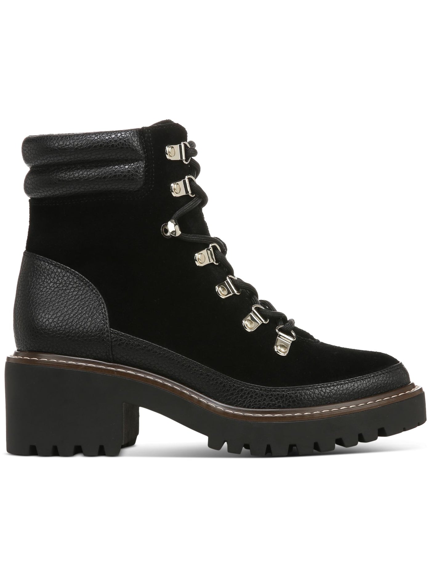 GIANI BERNINI Womens Black Cushioned Arch Support Maddyson Round Toe Block Heel Lace-Up Boots Shoes 10 M